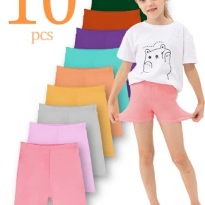 Girls Summer Bike Shorts (10-Pack)
