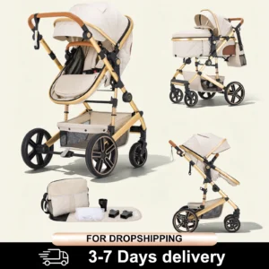 2-in-1 Foldable Lightweight Baby Stroller
